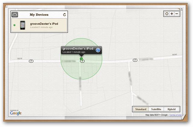 मेरे आइपॉड, iPhone, iPad नक्शा मिल