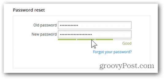 ड्रॉपबॉक्स पासवर्ड बदलें