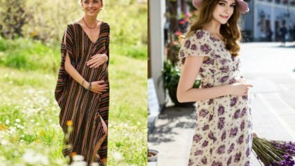गर्भवती महिलाओं के लिए तिरिल ट्रिलिल ड्रेस मॉडल