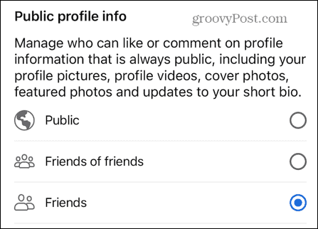 फेसबुक सार्वजनिक प्रोफ़ाइल जानकारी