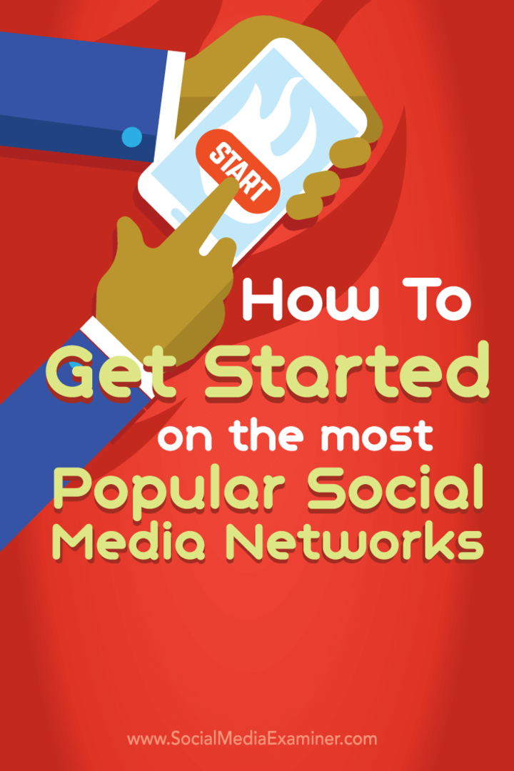 सबसे लोकप्रिय सोशल मीडिया नेटवर्क पर कैसे शुरू करें: सोशल मीडिया परीक्षक