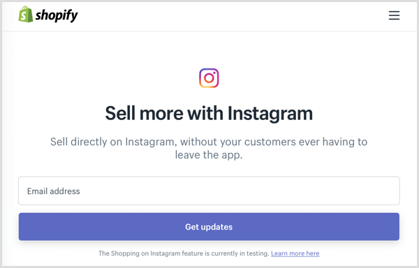 instagram shoppable post shopify बीटा प्रोग्राम साइन अप करती है