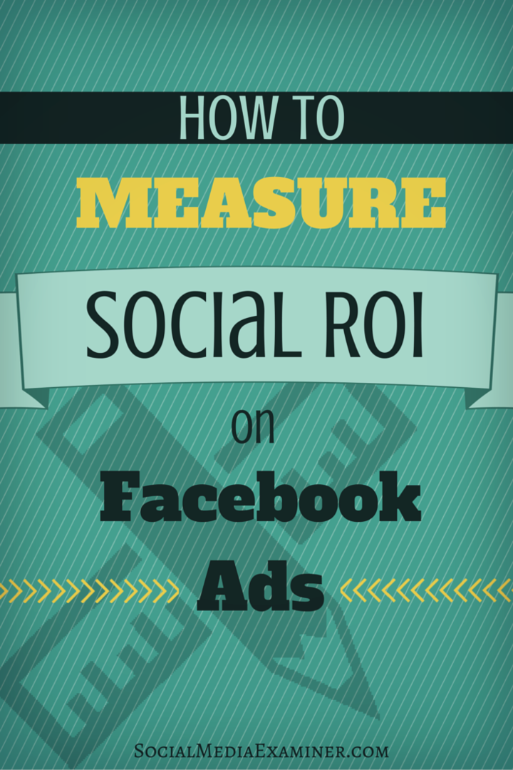 facebook ads की social roi कैसे करे