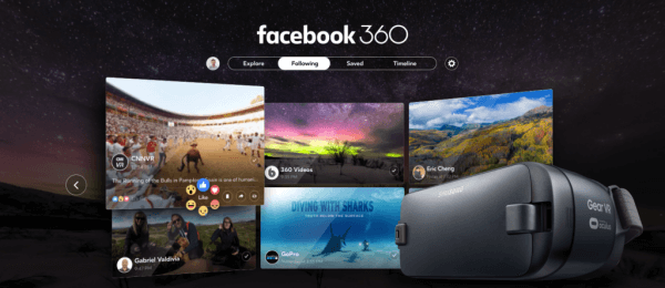 फेसबुक ने अपने पहले समर्पित वर्चुअल रियलिटी ऐप, फेसबुक 360 फॉर गियर वीआर की घोषणा की।