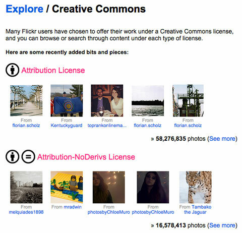फ़्लिकर रचनात्मक कॉमन्स