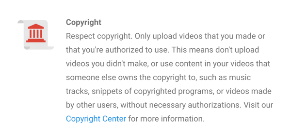 YouTube की कॉपीराइट नीति स्पष्ट रूप से बताई गई है।