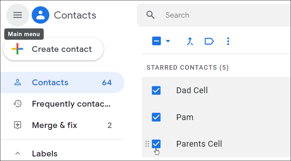 संपर्कों की जाँच करें gmail में एक समूह ईमेल सूची बनाएं