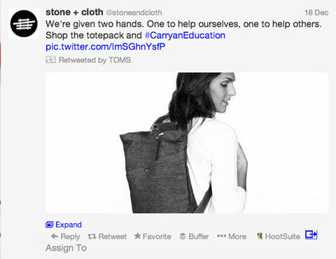टोस्ट पत्थर + कपड़े का फिर से ट्वीट