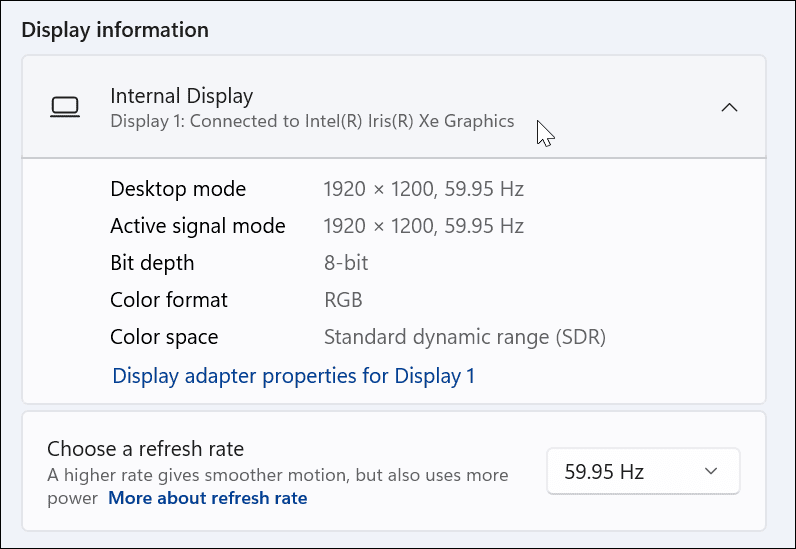 Windows 11 पर अपना ग्राफ़िक्स कार्ड जांचें