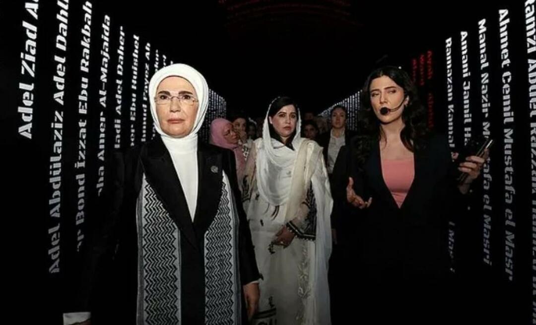 प्रथम महिला एर्दोआन ने नेताओं की पत्नियों के साथ 'गाजा: रेजिस्टिंग ह्यूमैनिटी' प्रदर्शनी का दौरा किया!
