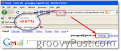 सभी GMAIL पृष्ठों के लिए SSL कैसे सक्षम करें:: groovyPost.com