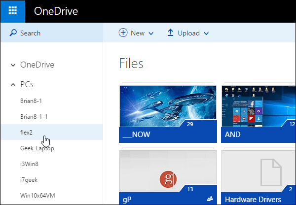 OneDrive फ़ेच के साथ घर पर रिमोट एक्सेस फ़ाइल्स