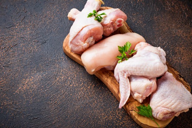 चिकन मांस का भंडारण
