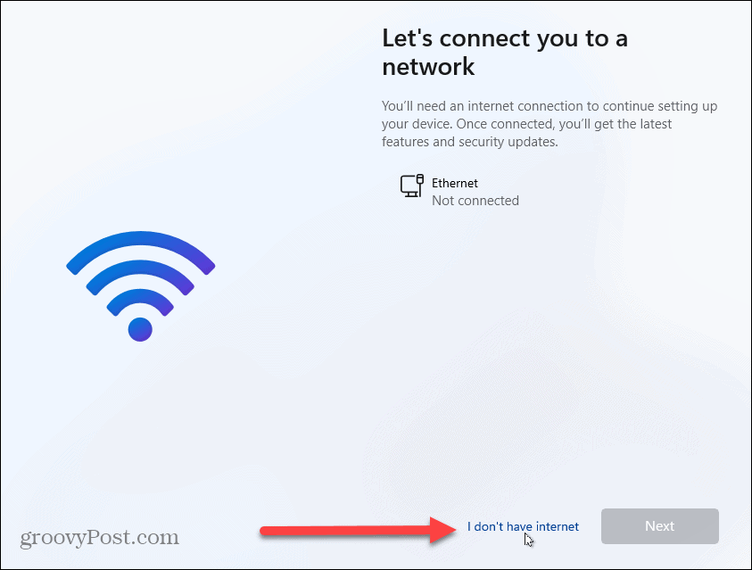 इंटरनेट कनेक्शन के बिना विंडोज 11 स्थापित करें
