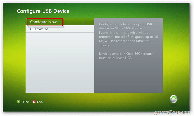 USB डिवाइस कॉन्फ़िगर करें