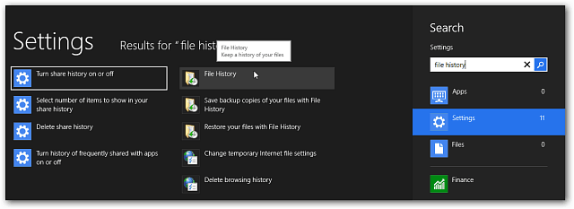 विंडोज 8 फाइल हिस्ट्री को इनेबल कैसे करें