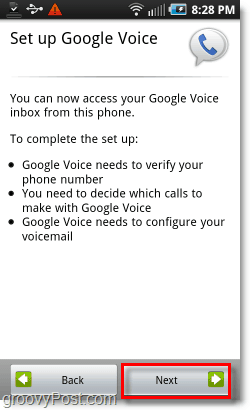 Android मोबाइल साइन-इन पर Google Voice