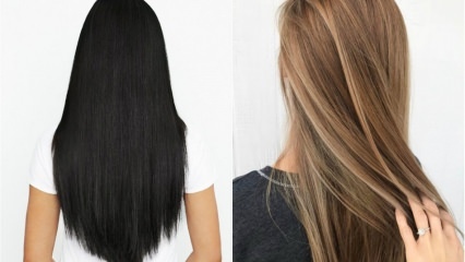काले बालों का रंग कैसे मोड़ें? बालों का रंग प्राकृतिक रूप से हल्का करने के तरीके