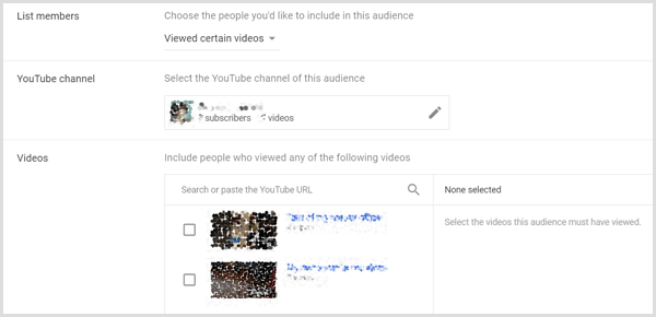 Google AdWords वीडियो देखने के आधार पर टिप्पणी विकल्प