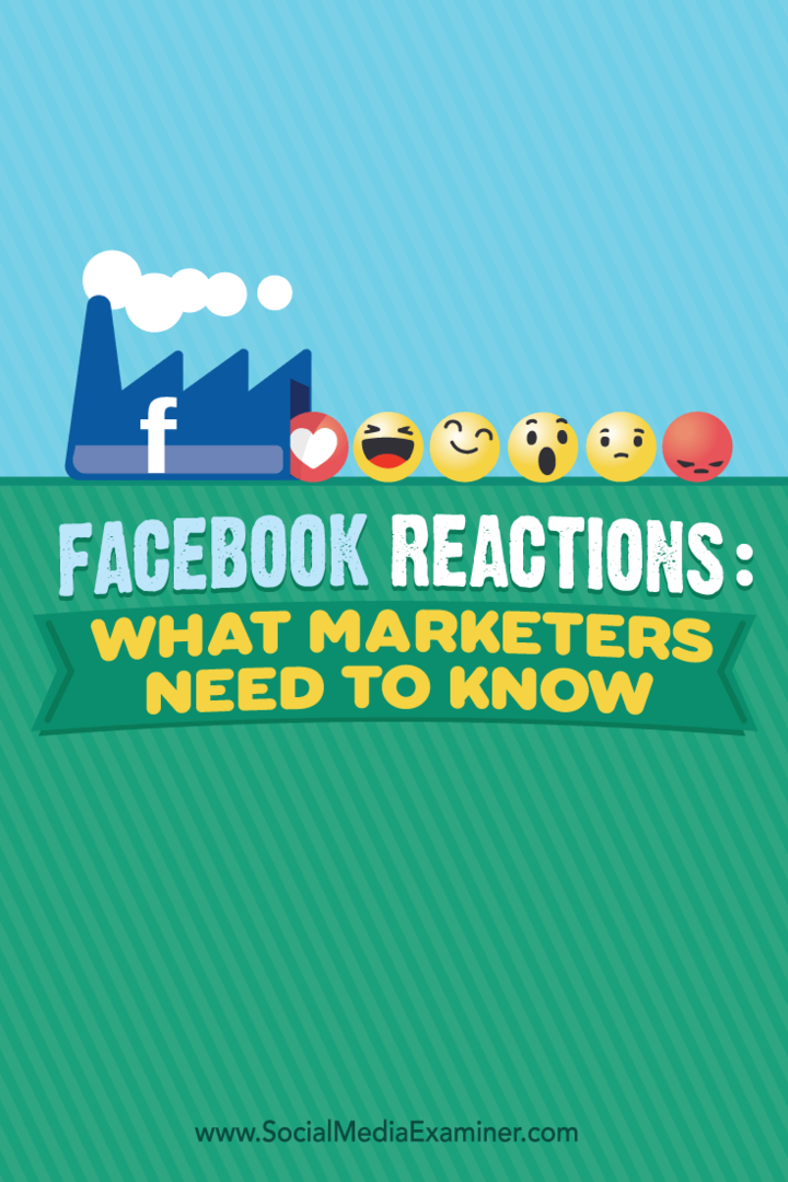 फेसबुक प्रतिक्रियाओं: क्या विपणक पता करने की आवश्यकता है: सामाजिक मीडिया परीक्षक