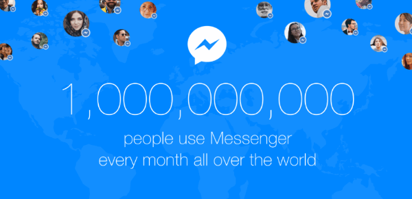 फेसबुक के एक बिलियन यूजर्स मैसेंजर