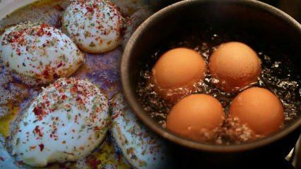 तले हुए अंडे कैसे बनाये? नाश्ते के लिए स्वादिष्ट सॉस के साथ पोच्ड अंडे की रेसिपी