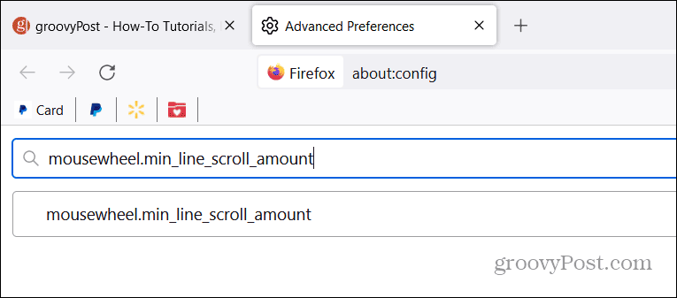 फ़ायरफ़ॉक्स पर स्क्रॉलिंग स्पीड बदलें