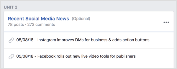 ब्रेकिंग न्यूज के लिए फेसबुक ग्रुप यूनिट बनाएं।