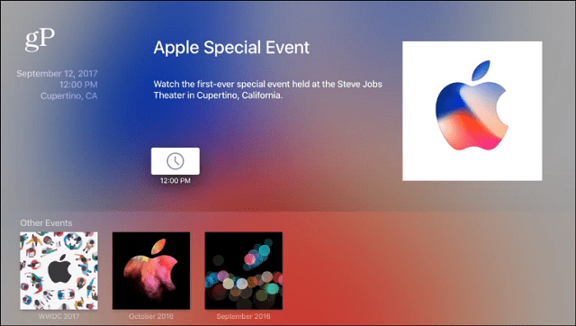 Apple विशेष कार्यक्रम Apple TV