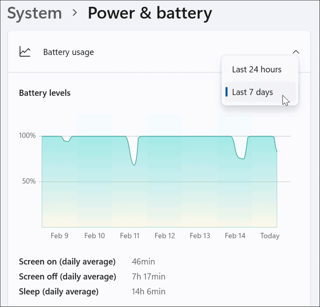 विंडोज़ 11 सेटिंग्स पर शेष बैटरी समय की जाँच करें