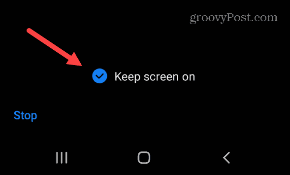 Android पर स्क्रीन रखें