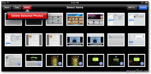 IOS 5: अपने iPhone, iPad या iPod टच पर बैच हटाएं तस्वीरें