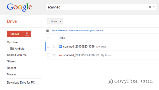 एंड्रॉइड के साथ Google ड्राइव पर पेपर दस्तावेज़ कैसे स्कैन करें