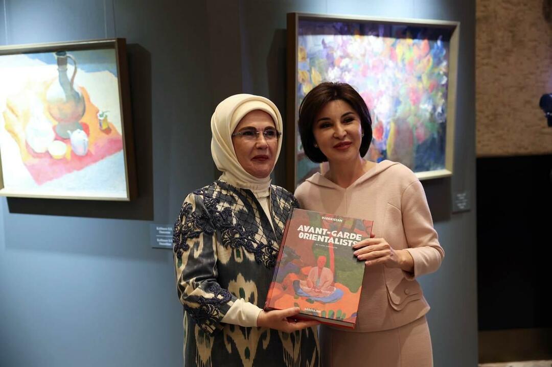 एमीन एर्दोगन की समरकंद यात्रा! कलर्स ऑफ उज्बेकिस्तान प्रदर्शनी का दौरा किया