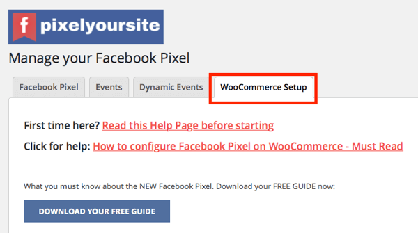 PixelYourSite प्लगइन का WooCommerce एकीकरण आपको अपने स्टोर के लिए ईकॉमर्स ईवेंट सेट करने देता है।