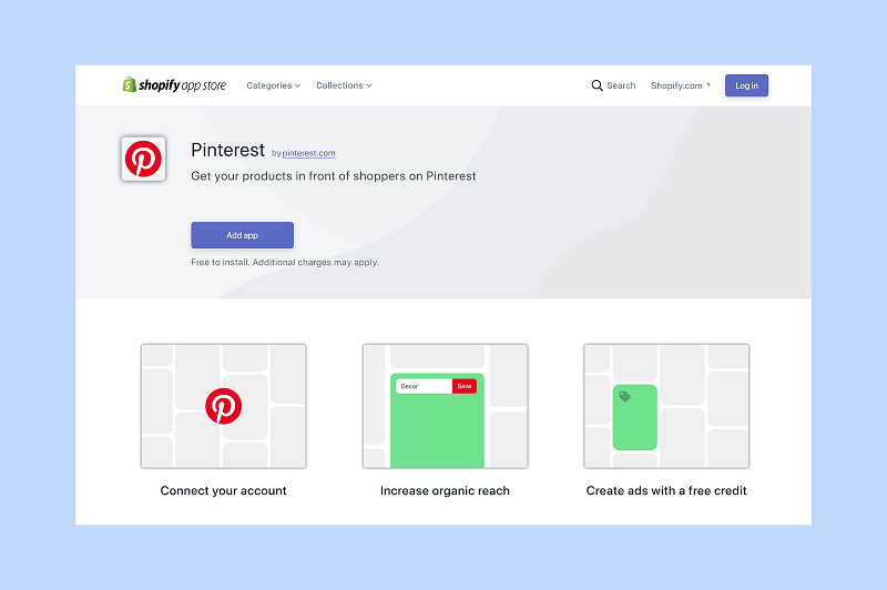 Pinterest Shopify के साथ एक नया ऐप लॉन्च कर रहा है, जो उनके एक मिलियन से अधिक व्यापारियों को Pinterest पर कैटलॉग अपलोड करने और अपने उत्पादों को खरीदारी योग्य उत्पाद पिन में बदलने का एक त्वरित तरीका देता है।