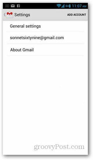 Android gmail add अकाउंट
