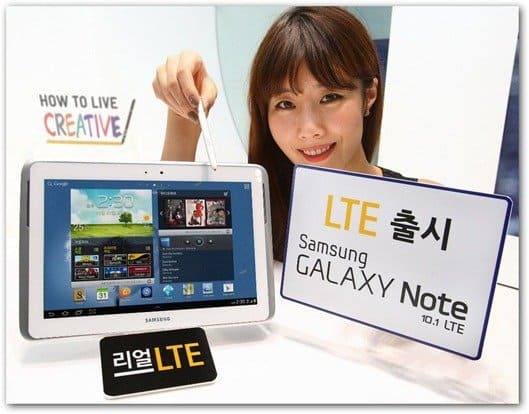 सैमसंग गैलेक्सी नोट 10.1 केवल LTE वर्जन है, केवल कोरिया में है
