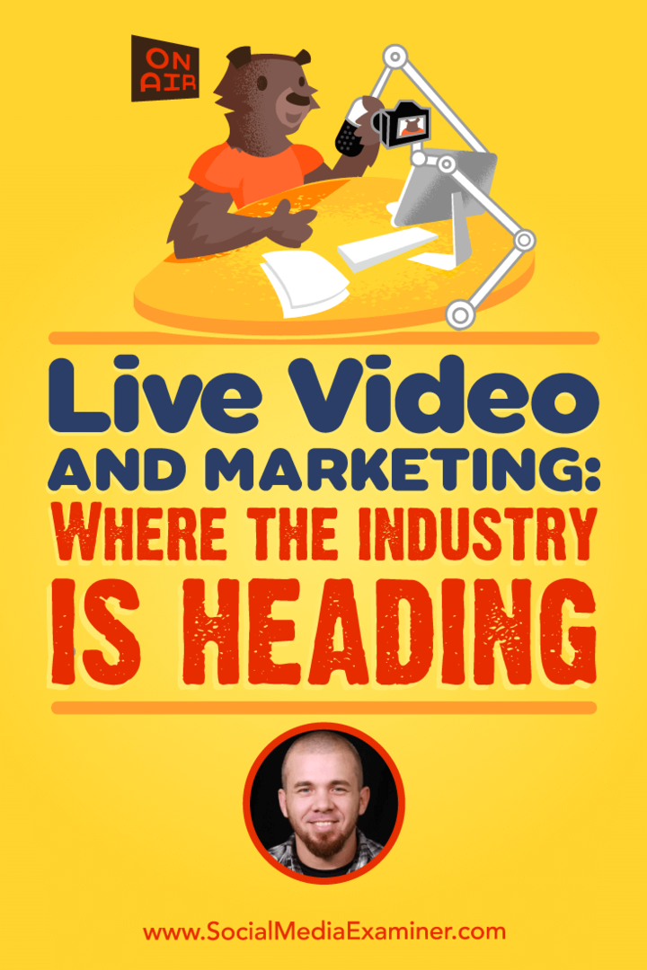 लाइव वीडियो और मार्केटिंग: जहां इंडस्ट्री सोशल मीडिया मार्केटिंग पॉडकास्ट पर ब्रायन फैन्जो से अंतर्दृष्टि प्राप्त कर रही है।