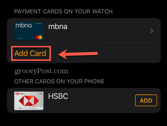 ऐप्पल पे नया कार्ड जोड़ें
