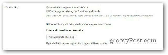 वर्डप्रेस कॉम ब्लॉग ब्लॉग निजी उपयोगकर्ताओं को आमंत्रित करते हैं