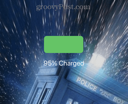 IPhone चार्ज करने पर बैटरी प्रतिशत
