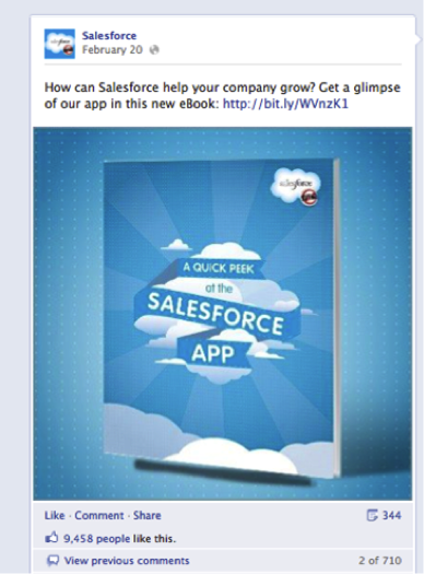salesforce फेसबुक विज्ञापन