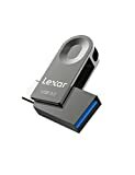 Lexar 128GB USB 3.2 Gen 1 फ्लैश ड्राइव, USB A और USB Cटाइप C ड्युअल ड्राइव OTG, USB स्टिक 100MBs तक पढ़ें, थंब ड्राइव, USB3.02.0 के लिए जंप ड्राइव, स्मार्टफोनटेबलेटलैपटॉपपीसी के लिए मेमोरी स्टिक