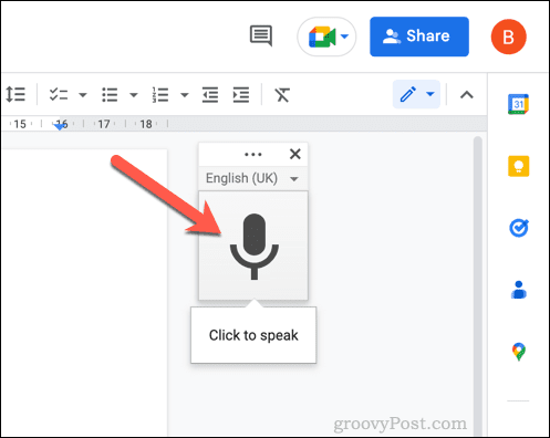 Google डॉक्स में ध्वनि लेखन सक्षम करें