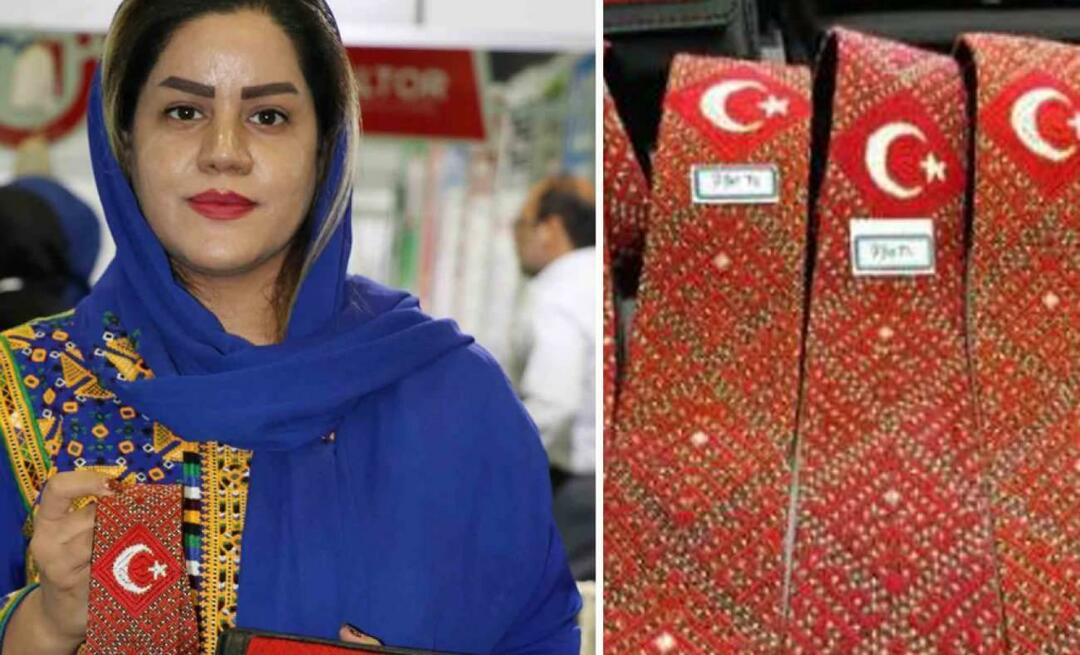 ईरानी महिला से तुर्किये प्यार! उन्होंने अपनी कढ़ाई वाली टाई और बटुए से अर्धचंद्र और तारे के प्रति अपना प्यार दिखाया