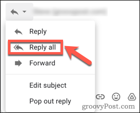 सभी Gmail प्राप्तकर्ताओं को उत्तर दें
