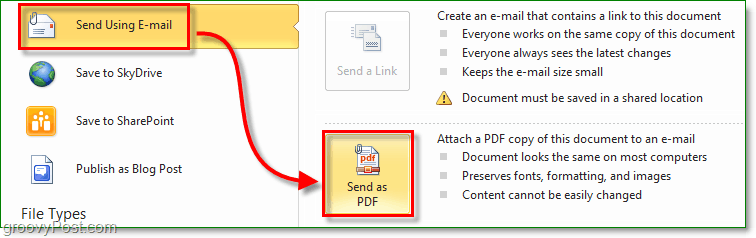 एक सुरक्षित पीडीएफ दस्तावेज़ बनाएं और इसे कार्यालय 2010 का उपयोग करके ईमेल के माध्यम से भेजें