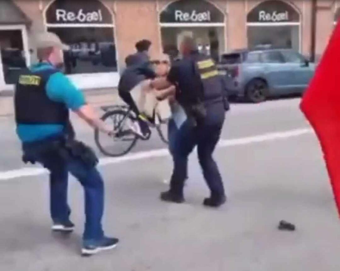 डेनिश पुलिस ने एक महिला पर हमला किया जो कुरान को जलाने से रोकना चाहती थी