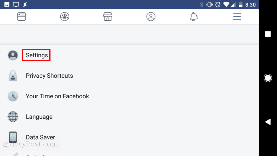 मोबाइल फेसबुक पासवर्ड परिवर्तन